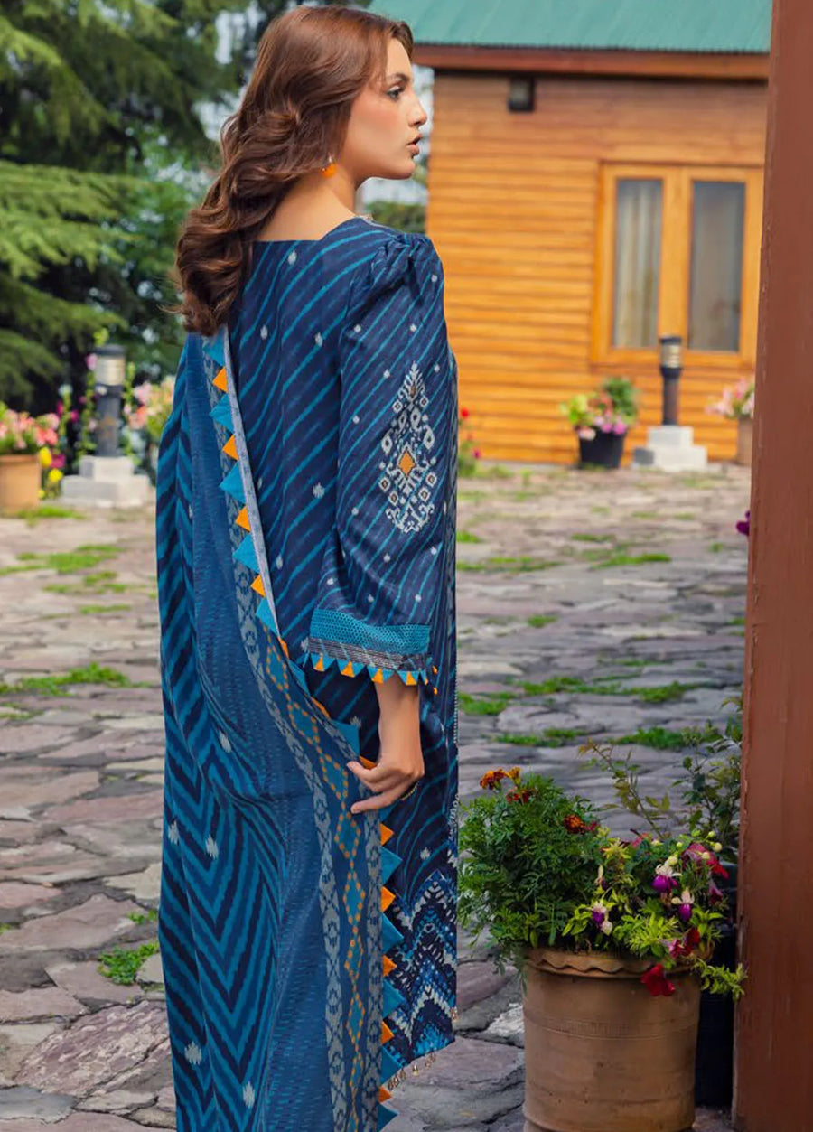 Gul Ahmed Printed Dhanak Unstitched 3Pc Suit DH-42003