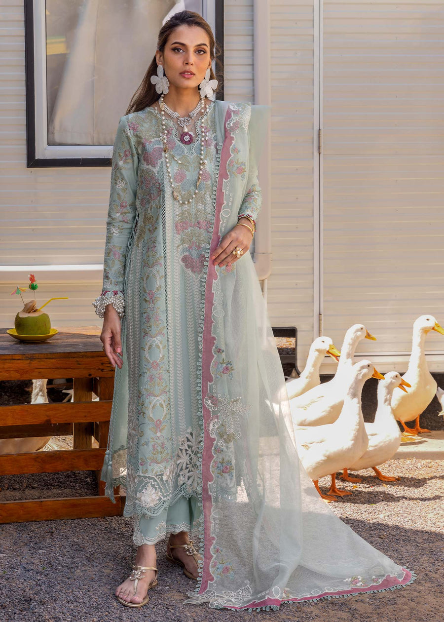 Saira Shakira Embroidered Luxury Lawn Unstitched 3Pc Suit DILARA-A