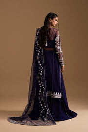 Zariya Afsanay Bareeze Net Unstitched 3Pc Suit ZB50039 DILARA