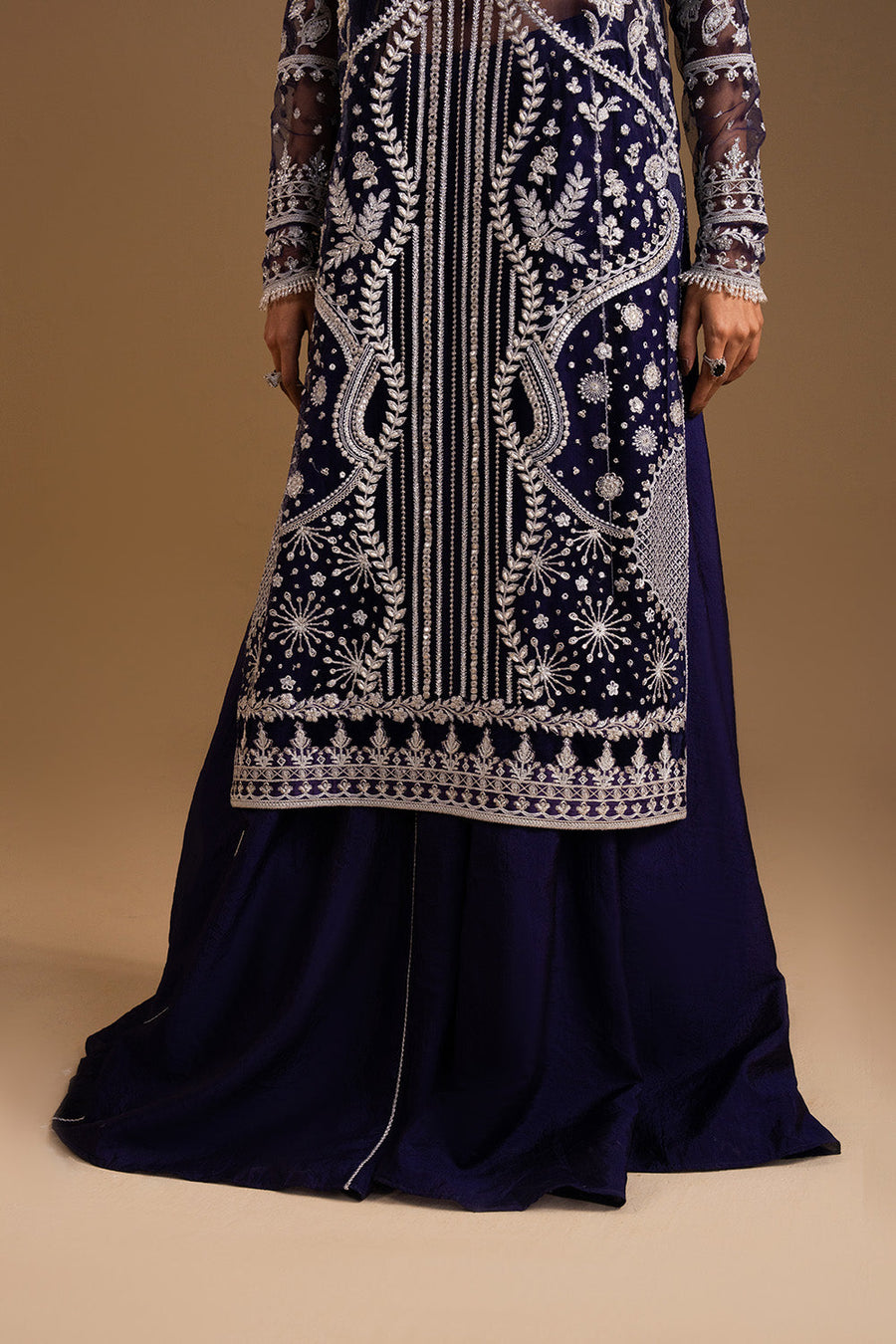 Zariya Afsanay Bareeze Net Unstitched 3Pc Suit ZB50039 DILARA