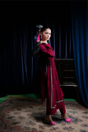 Feathers Digital Printed Dhanak Unstitched 3Pc Suit DILRUBA-FT421