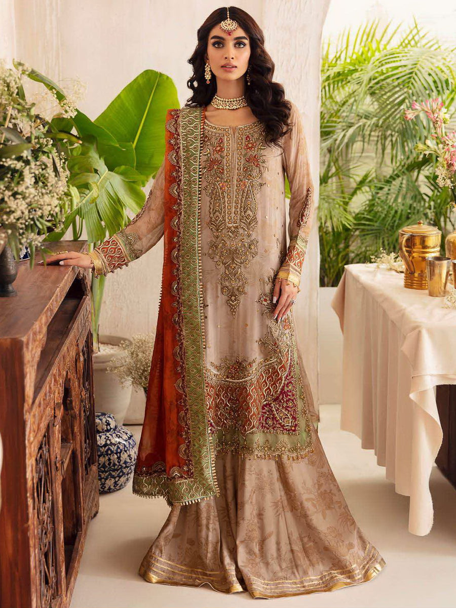Charizma Dastan-e-Jashan Luxury Chiffon Unstitched 3Pc Suit DJ4-02
