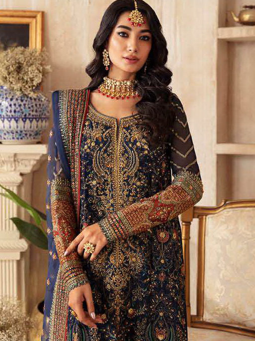 Charizma Dastan-e-Jashan Luxury Chiffon Unstitched 3Pc Suit DJ4-03
