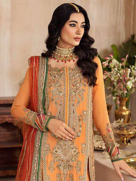 Charizma Dastan-e-Jashan Luxury Chiffon Unstitched 3Pc Suit DJ4-05