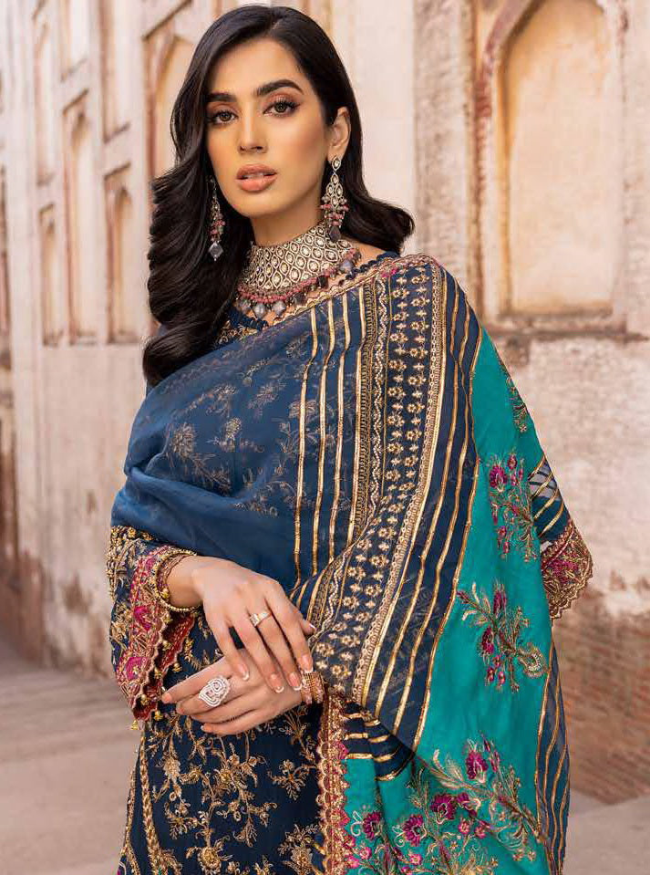 Charizma Dastan-e-Jashan Luxury Chiffon Unstitched 3Pc Suit DJW23-01