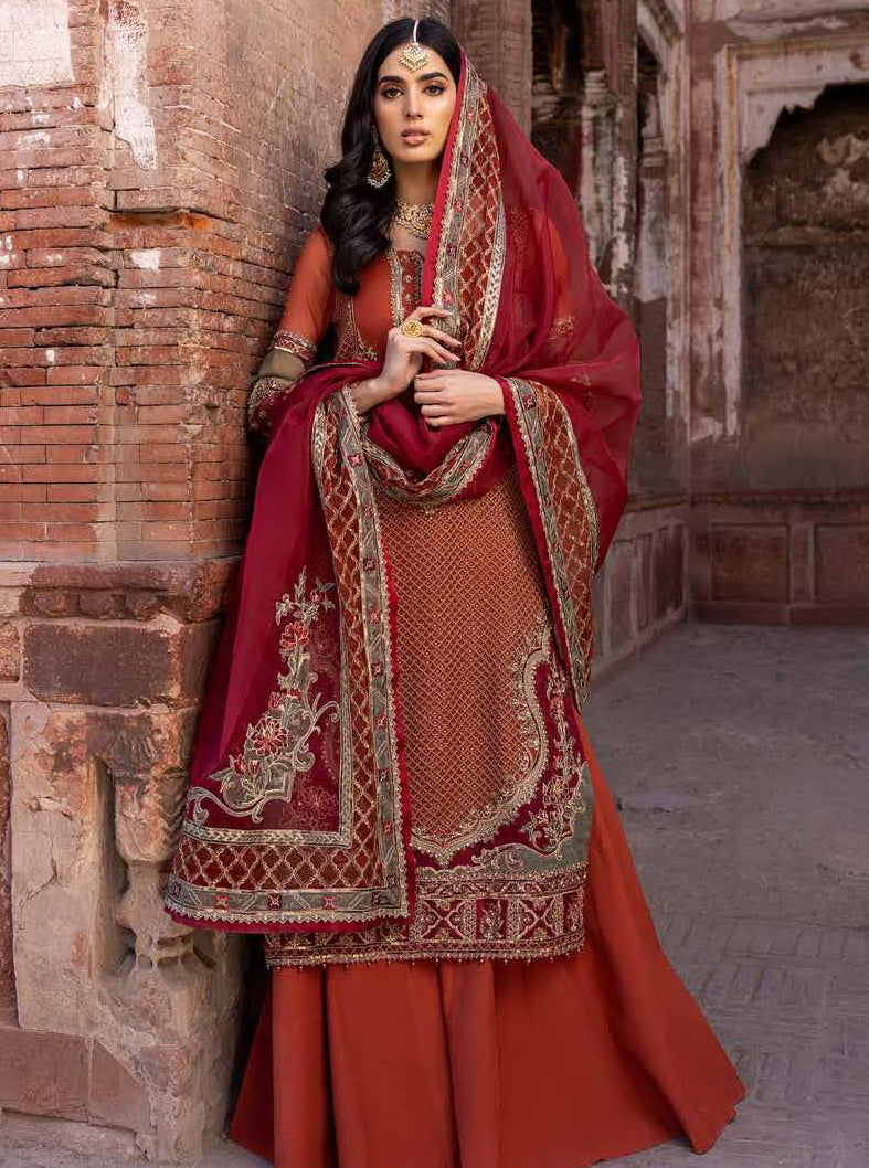 Charizma Dastan-e-Jashan Luxury Chiffon Unstitched 3Pc Suit DJW23-02