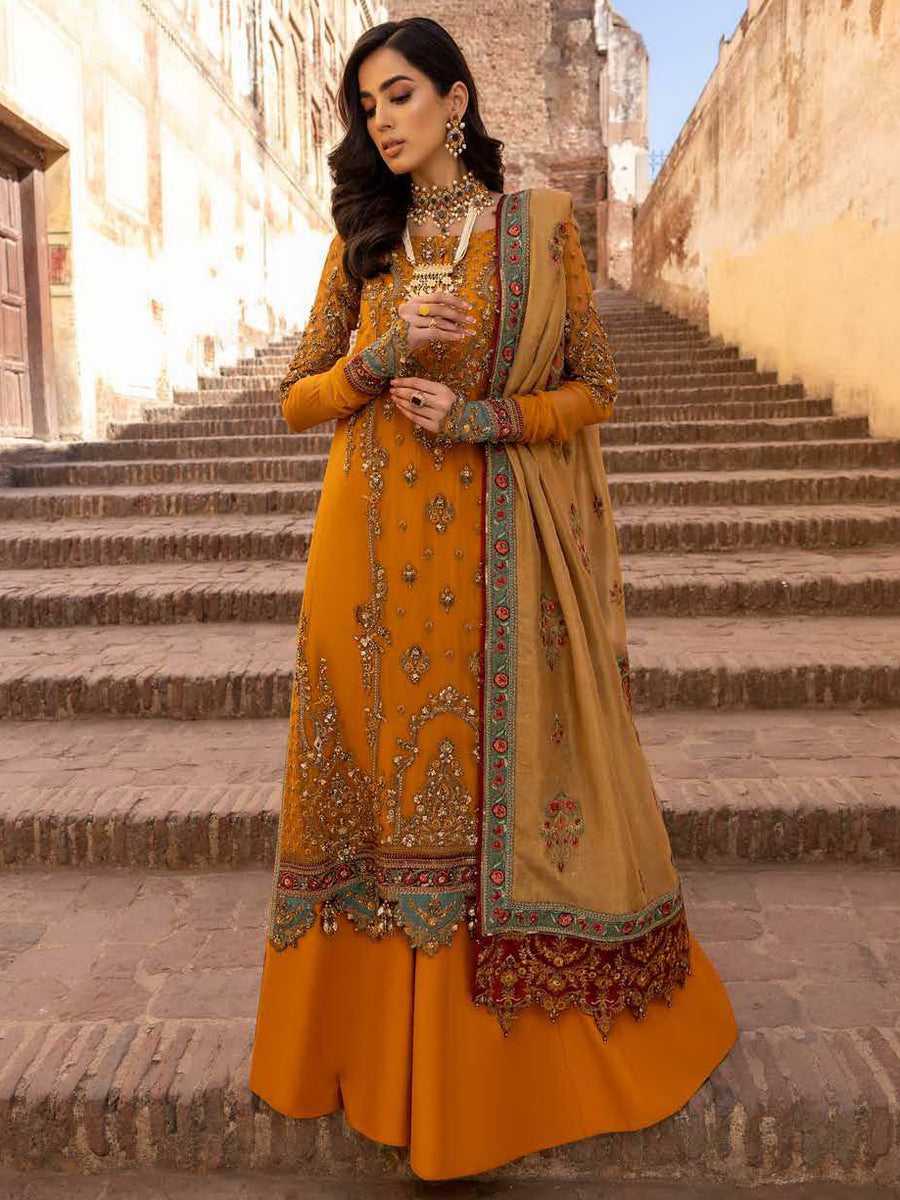 Charizma Dastan-e-Jashan Luxury Chiffon Unstitched 3Pc Suit DJW23-06