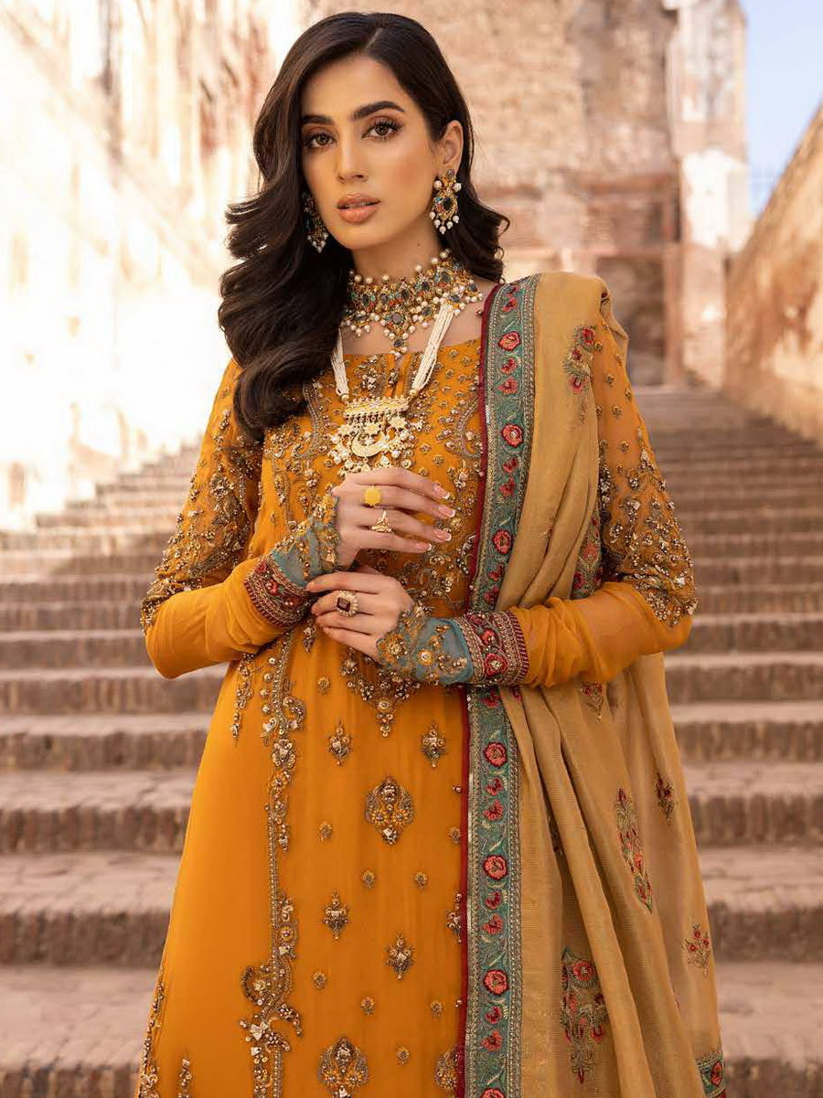 Charizma Dastan-e-Jashan Luxury Chiffon Unstitched 3Pc Suit DJW23-06