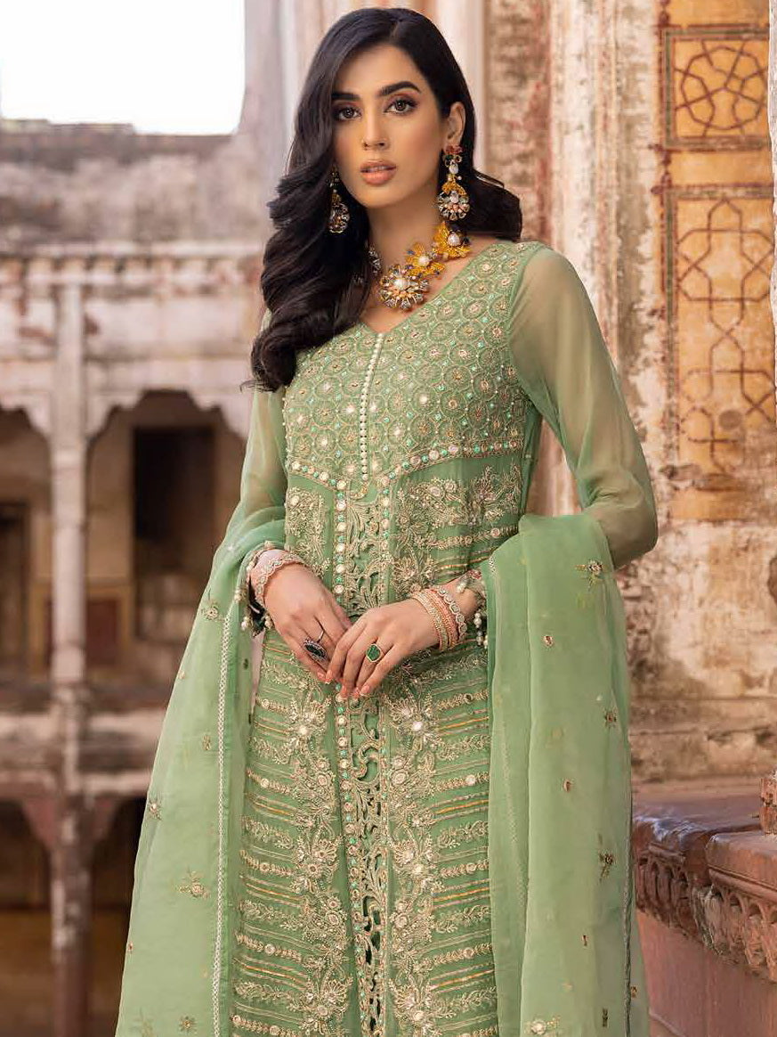 Charizma Dastan-e-Jashan Luxury Chiffon Unstitched 3Pc Suit DJW23-07
