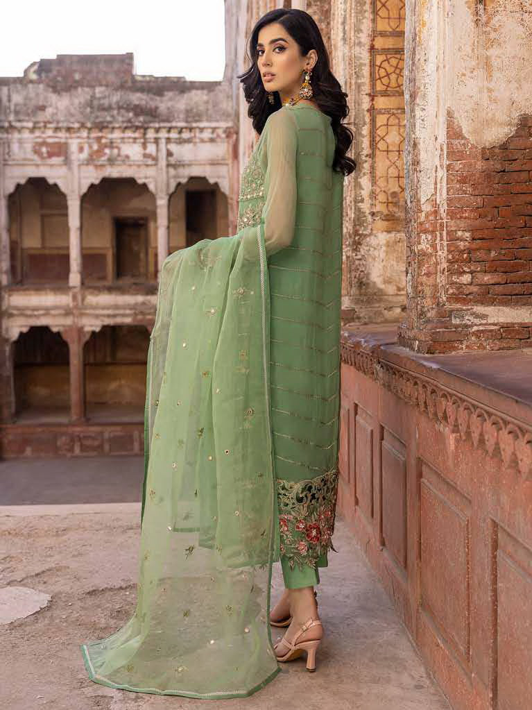 Charizma Dastan-e-Jashan Luxury Chiffon Unstitched 3Pc Suit DJW23-07