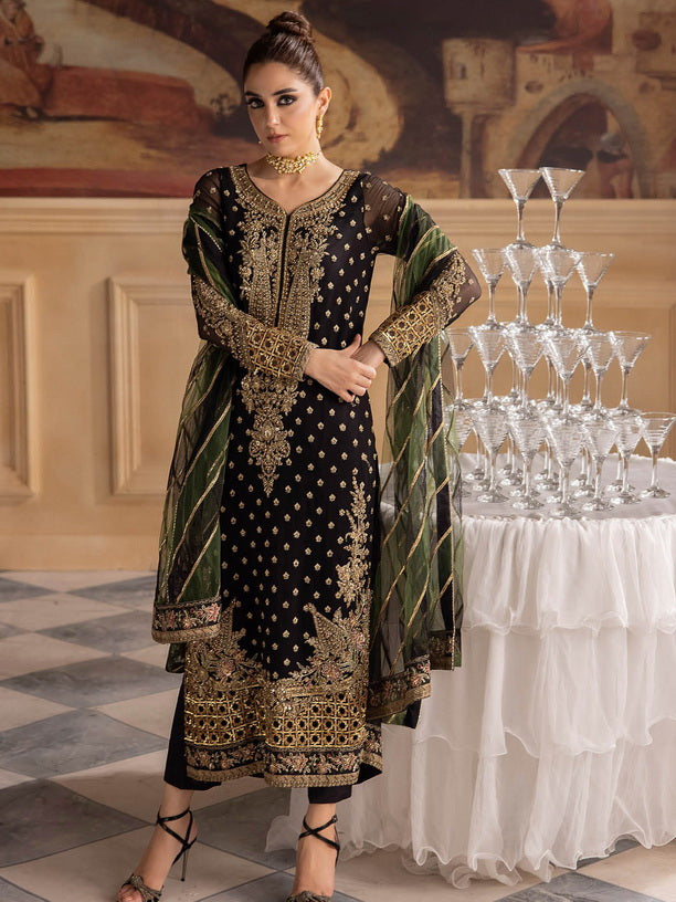 Charizma Dastan-e-Jashan Luxury Chiffon Unstitched 3Pc Suit DJW4-06