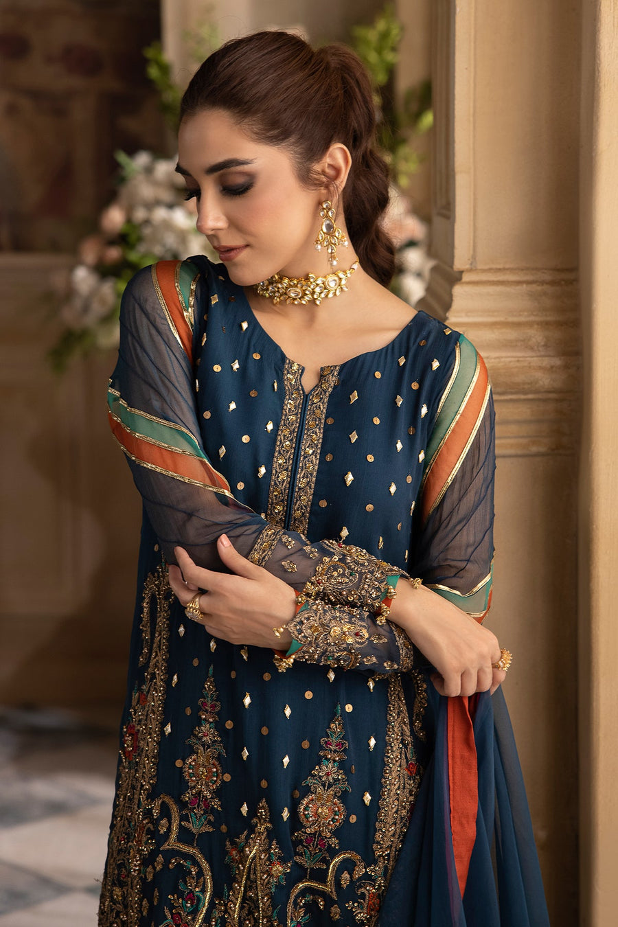 Charizma Dastan-e-Jashan Luxury Chiffon Unstitched 3Pc Suit DJW4-09