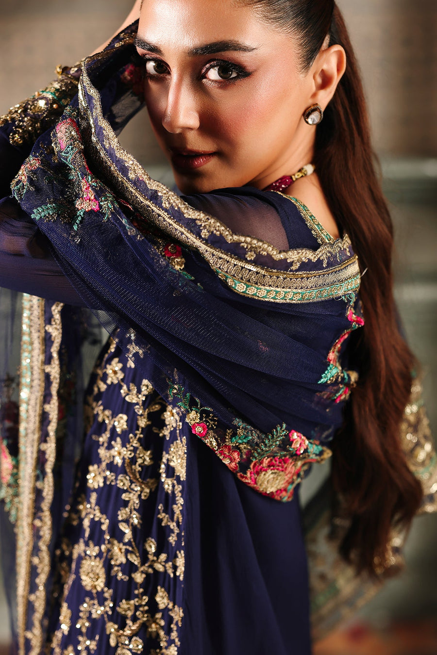Charizma Dastan-e-Jashan Luxury Chiffon Unstitched 3Pc Suit DJW5-01