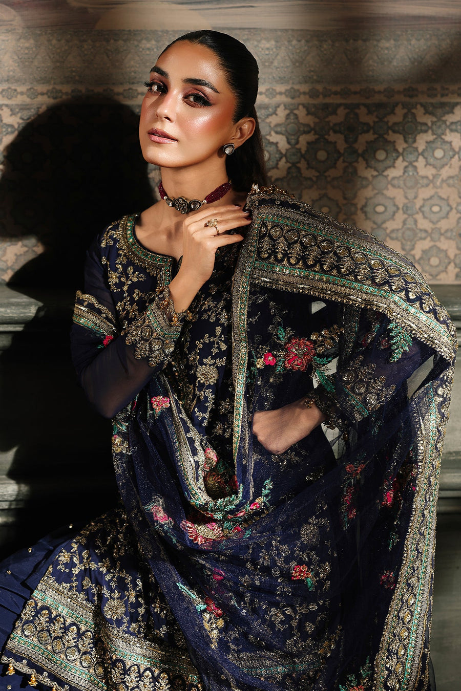 Charizma Dastan-e-Jashan Luxury Chiffon Unstitched 3Pc Suit DJW5-01