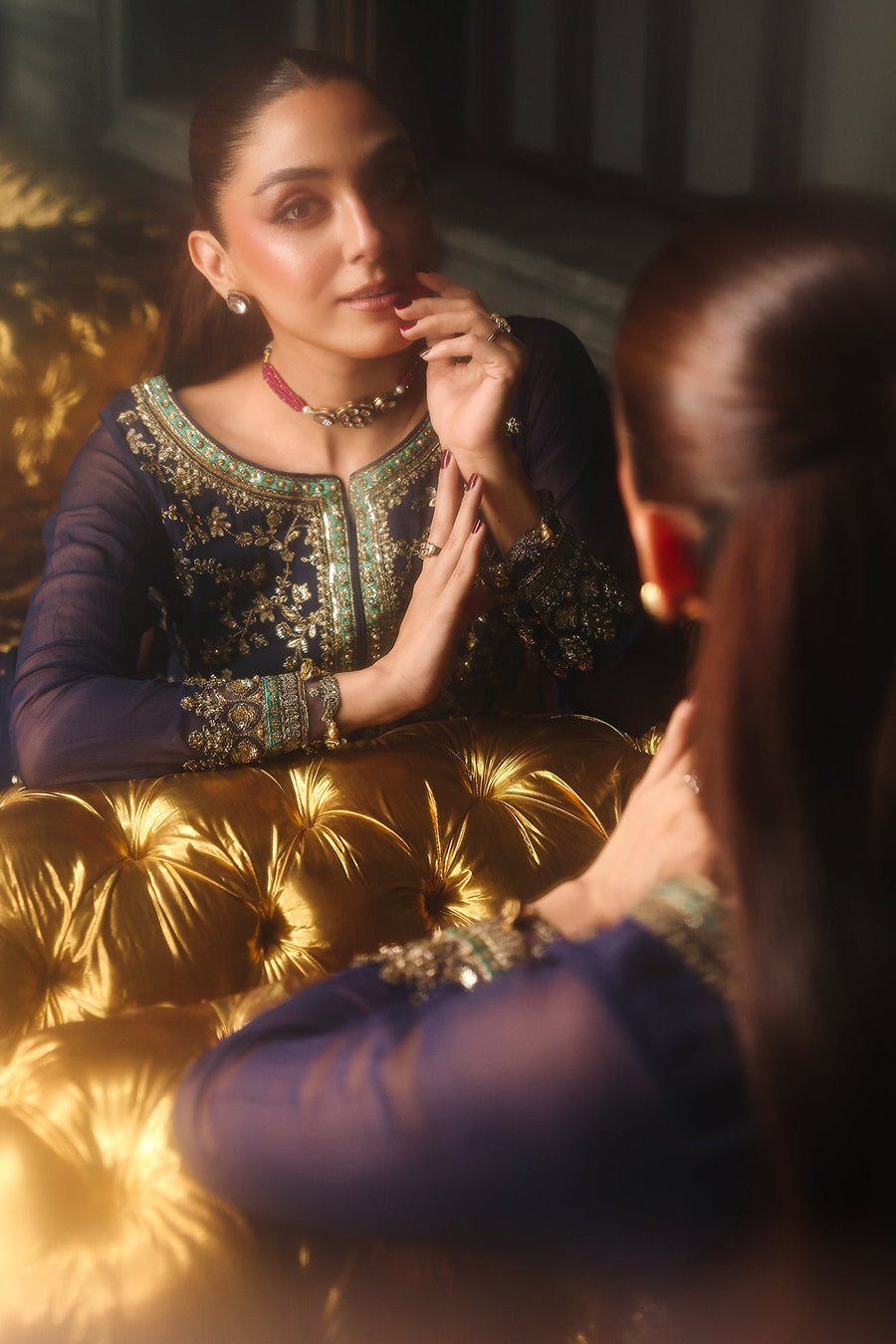 Charizma Dastan-e-Jashan Luxury Chiffon Unstitched 3Pc Suit DJW5-01