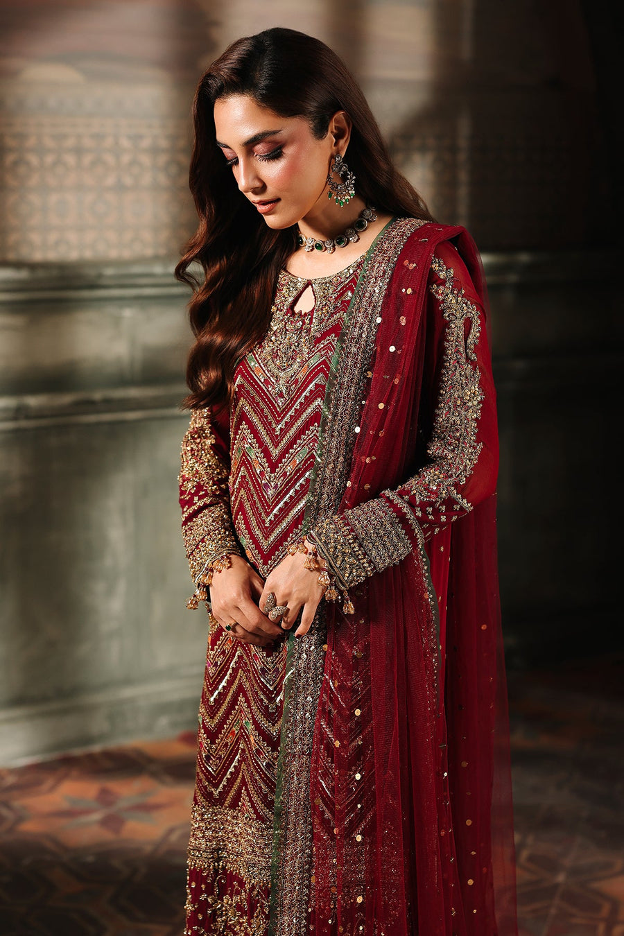 Charizma Dastan-e-Jashan Luxury Chiffon Unstitched 3Pc Suit DJW5-03