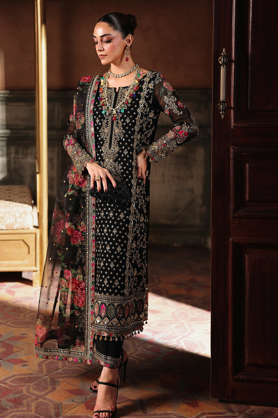 Charizma Dastan-e-Jashan Luxury Chiffon Unstitched 3Pc Suit DJW5-05