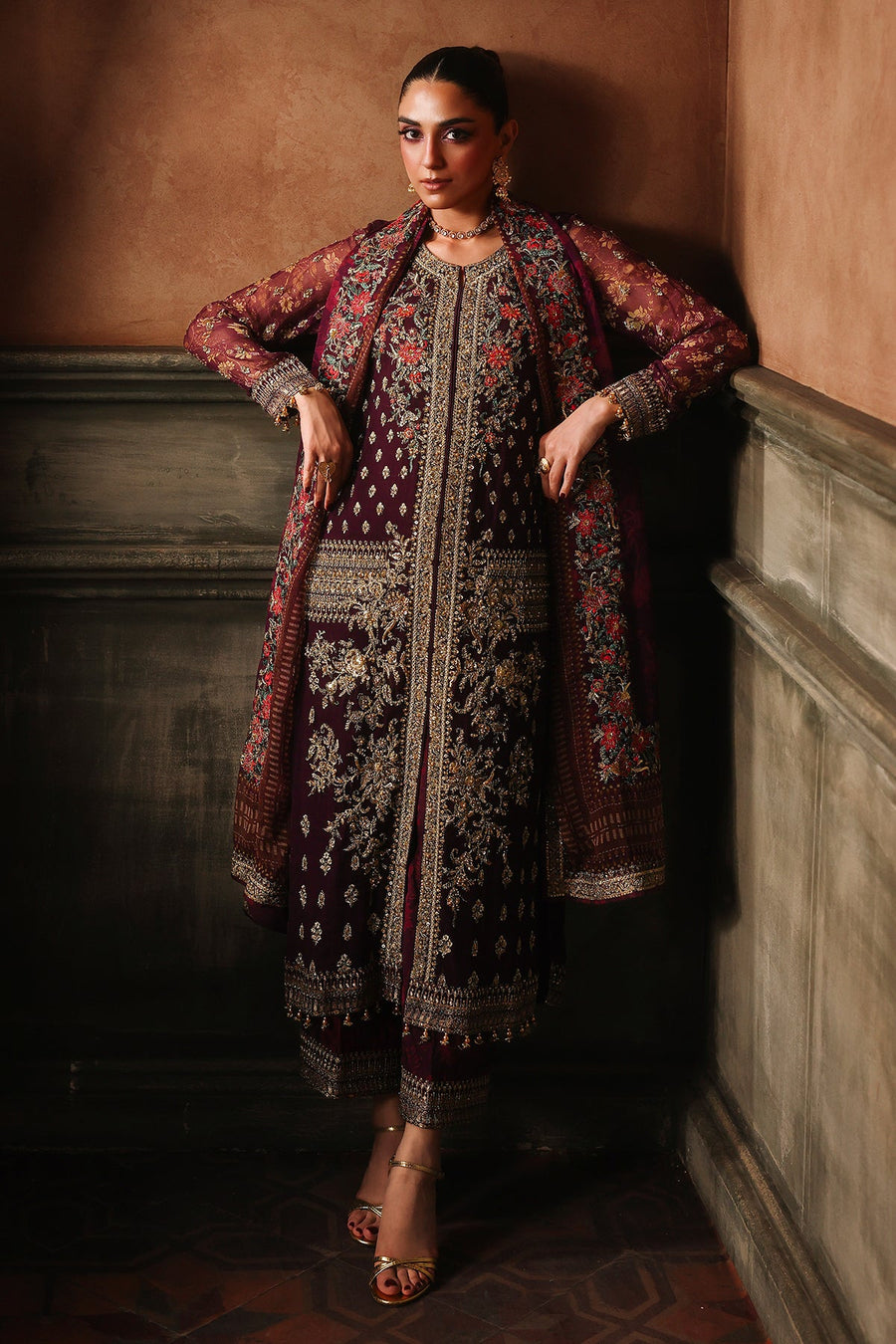 Charizma Dastan-e-Jashan Luxury Chiffon Unstitched 3Pc Suit DJW5-07