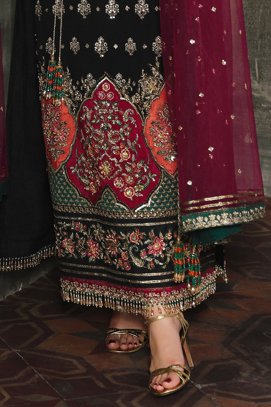 Charizma Dastan-e-Jashan Luxury Chiffon Unstitched 3Pc Suit DJW5-08