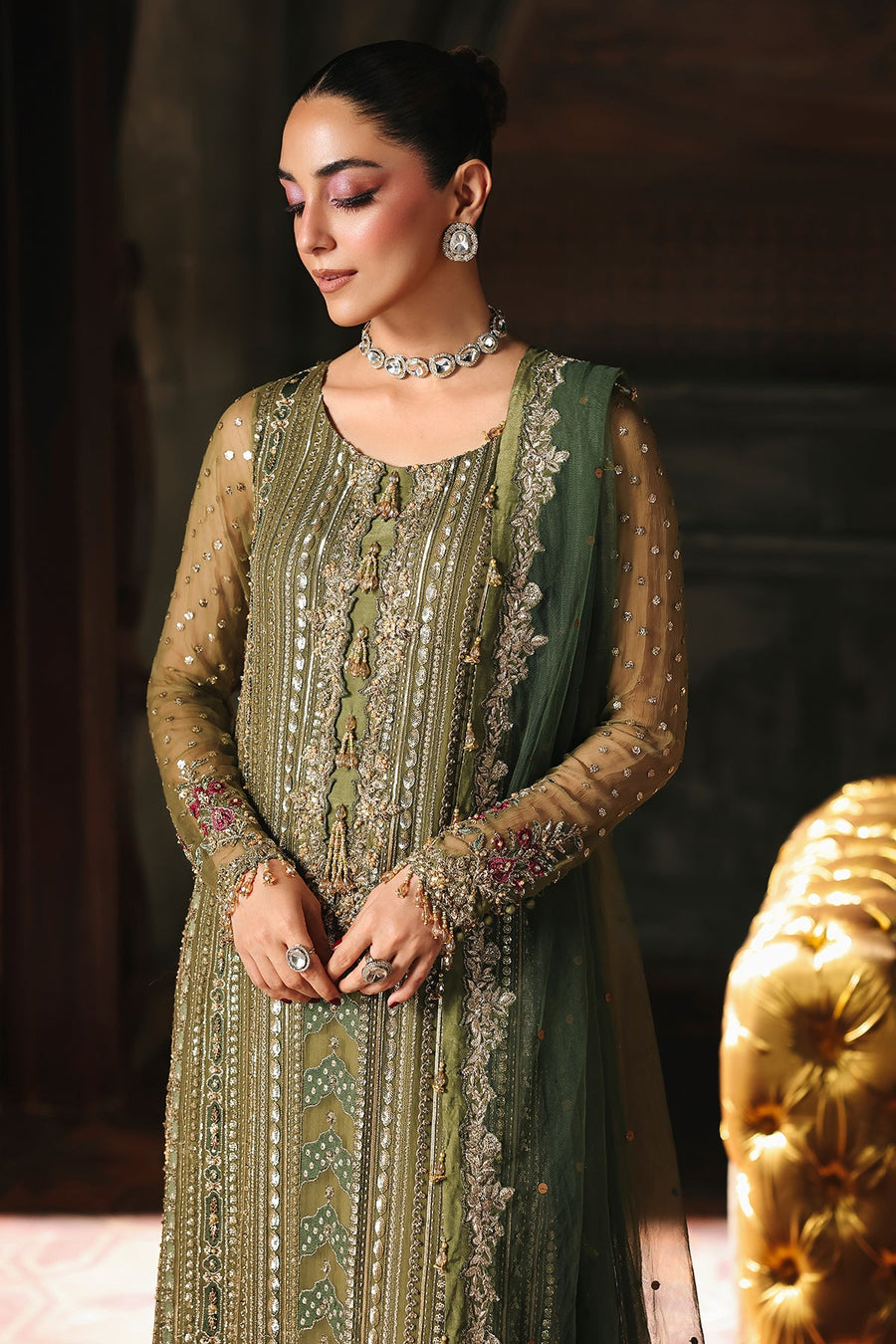 Charizma Dastan-e-Jashan Luxury Chiffon Unstitched 3Pc Suit DJW5-10