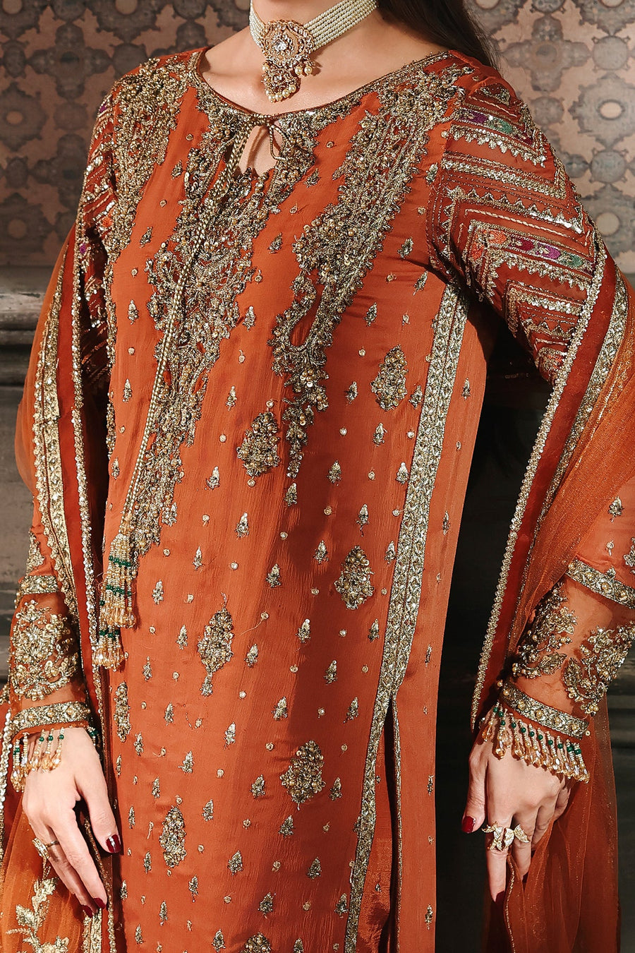 Charizma Dastan-e-Jashan Luxury Chiffon Unstitched 3Pc Suit DJW5-11