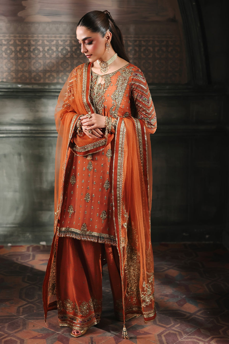 Charizma Dastan-e-Jashan Luxury Chiffon Unstitched 3Pc Suit DJW5-11