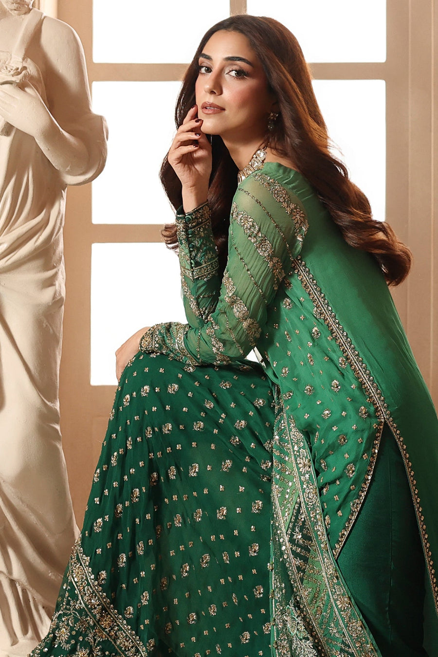 Charizma Dastan-e-Jashan Luxury Chiffon Unstitched 3Pc Suit DJW6-03