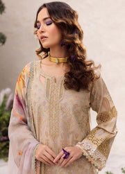 Iznik Dahlia Embroidered Luxury Lawn Unstitched 3Pc Suit DL-03 CASCADE