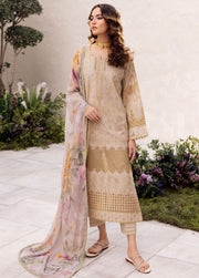 Iznik Dahlia Embroidered Luxury Lawn Unstitched 3Pc Suit DL-03 CASCADE