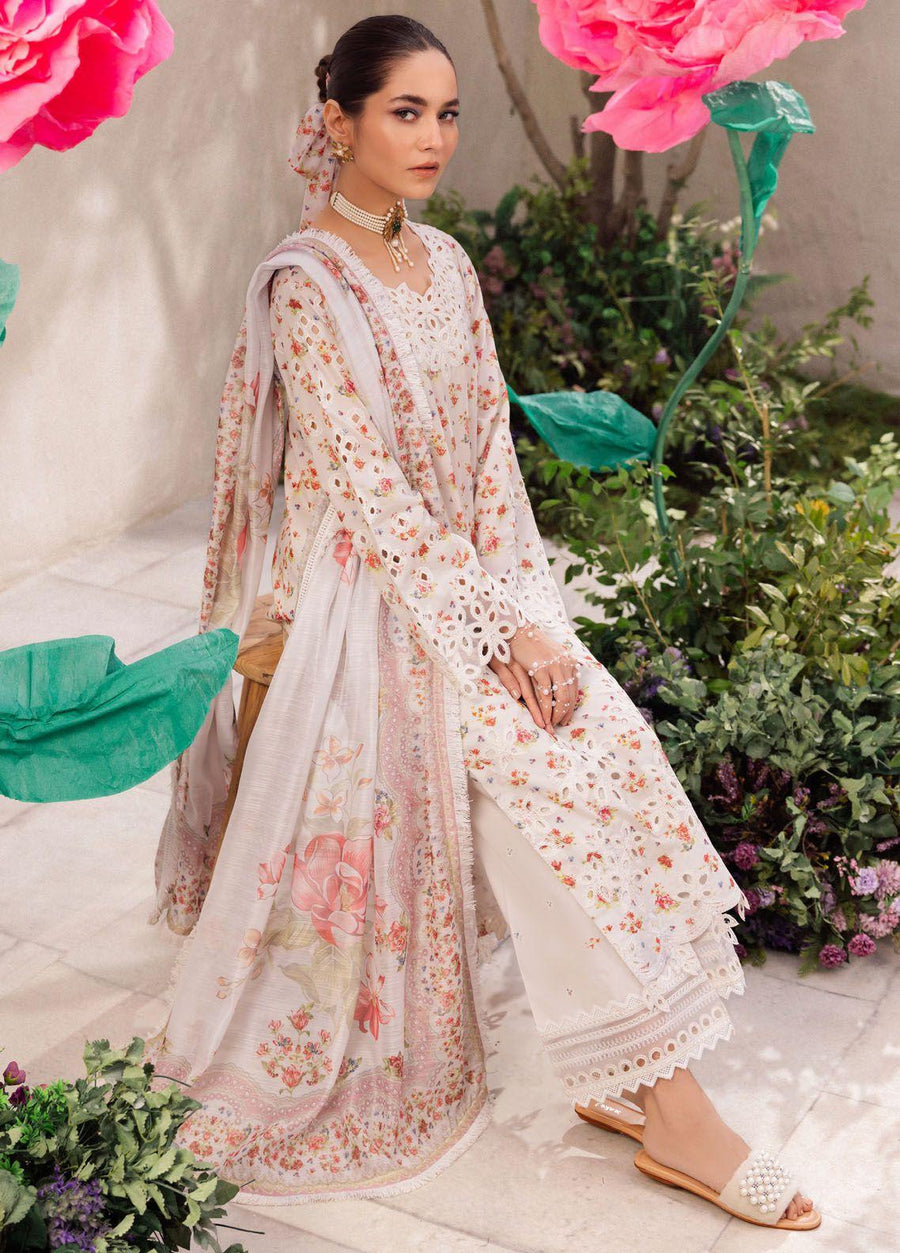 Iznik Dahlia Embroidered Luxury Lawn Unstitched 3Pc Suit DL-05 SPLENDOUR