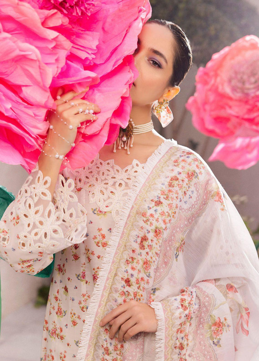 Iznik Dahlia Embroidered Luxury Lawn Unstitched 3Pc Suit DL-05 SPLENDOUR