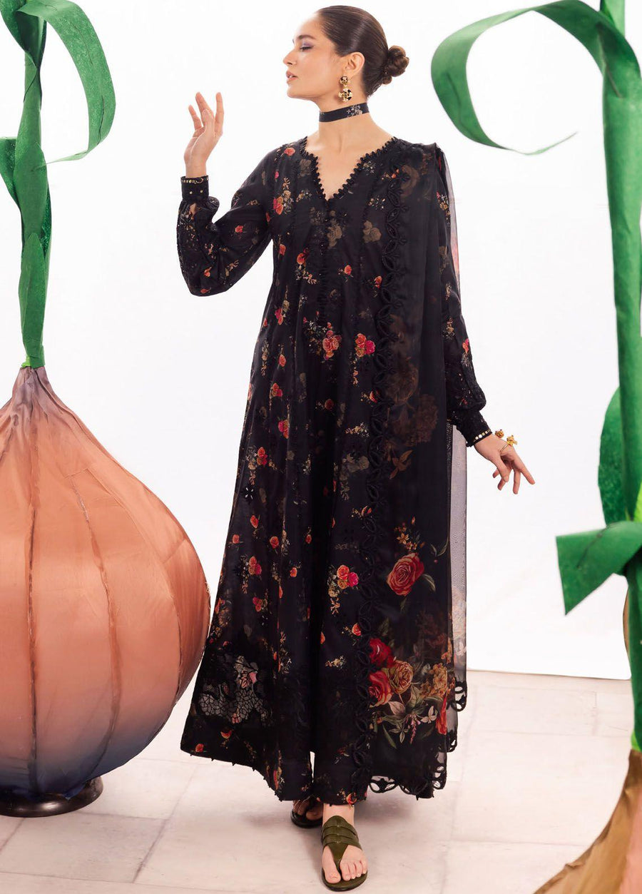 Iznik Dahlia Embroidered Luxury Lawn Unstitched 3Pc Suit DL-08 ENCHANT