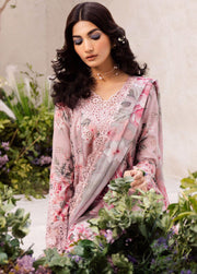 Iznik Dahlia Embroidered Luxury Lawn Unstitched 3Pc Suit DL-09 WHISPER
