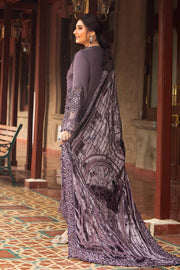 Maria.B Winter Luxe Embroidered Linen Unstitched 3Pc Suit DL-1202
