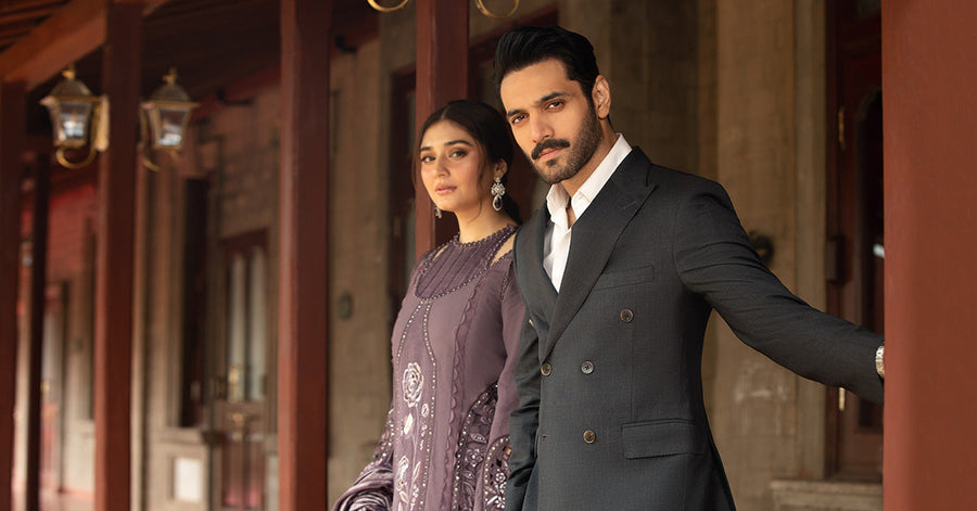Maria.B Winter Luxe Embroidered Linen Unstitched 3Pc Suit DL-1202