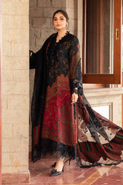 Maria.B Winter Luxe Embroidered Woven Unstitched 3Pc Suit DL-1204