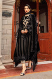 Maria.B Winter Luxe Embroidered Velvet Unstitched 3Pc Suit DL-1205