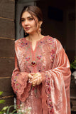 Maria.B Winter Luxe Embroidered Palachi Unstitched 3Pc Suit DL-1206