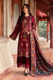 Maria.B Winter Luxe Embroidered Twill Linen Unstitched 3Pc Suit DL-1210