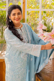 Gul Ahmed Mothers Embroidered Lawn Unstitched 3Pc Suit DN-42023