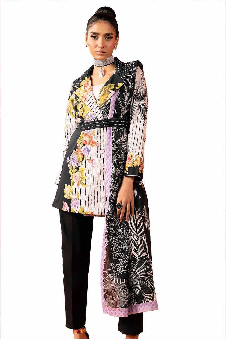 Gul Ahmed Printed Lawn Unstitched 3Pc Suit DN-42031