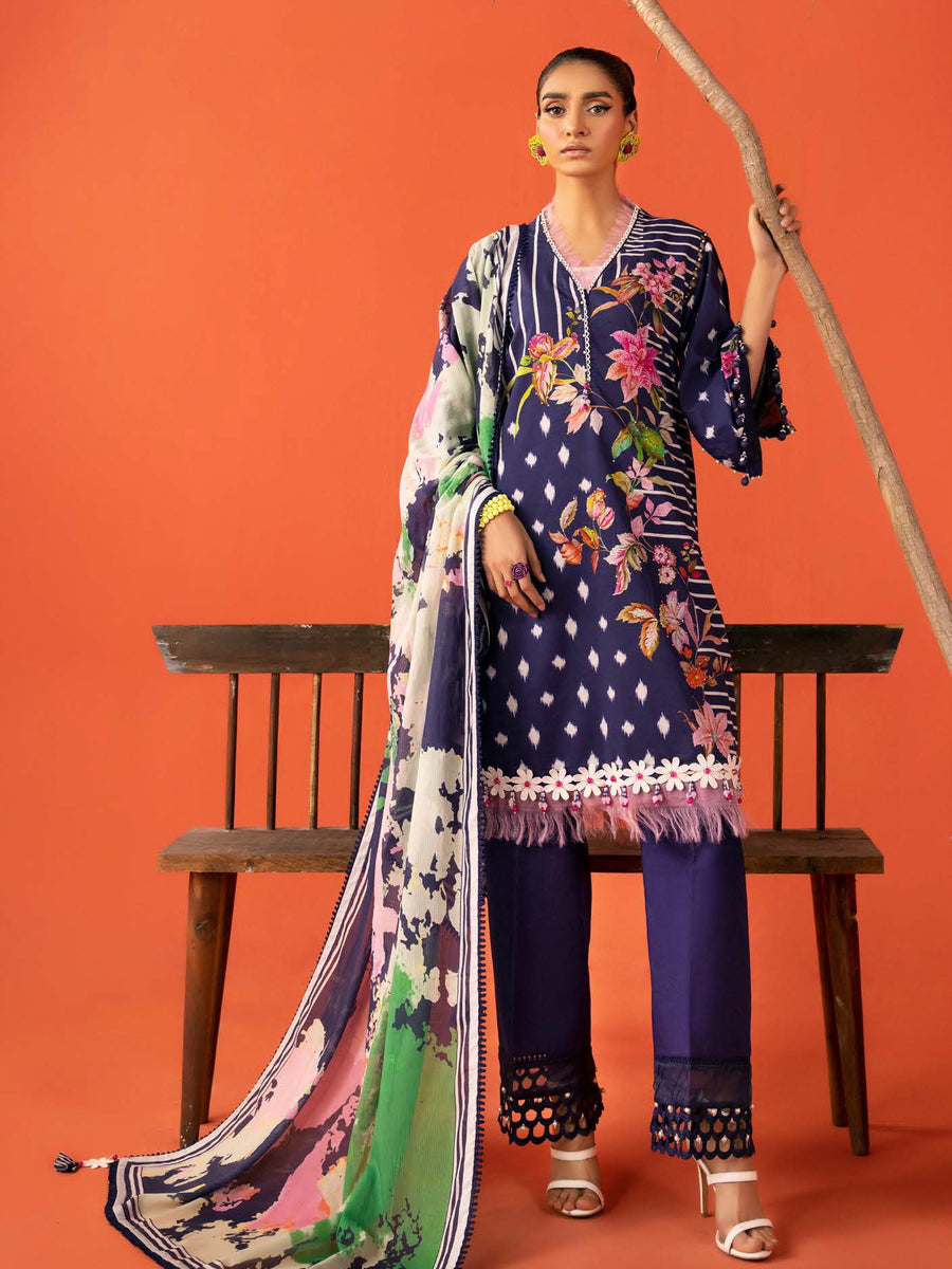 Gul Ahmed Printed Lawn Unstitched 3Pc Suit DN-42032