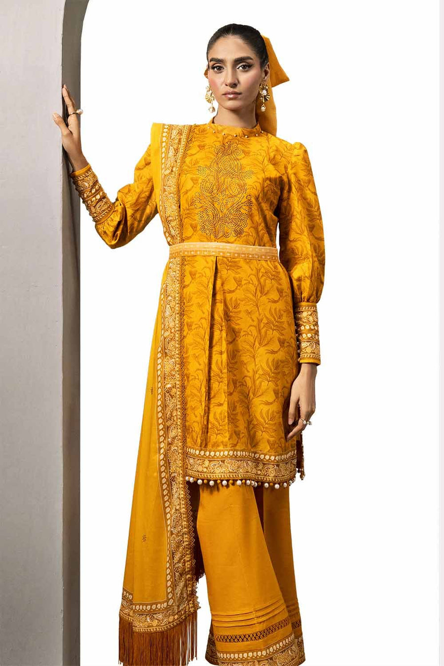 Gul Ahmed Printed Lawn Unstitched 3Pc Suit DN-42035