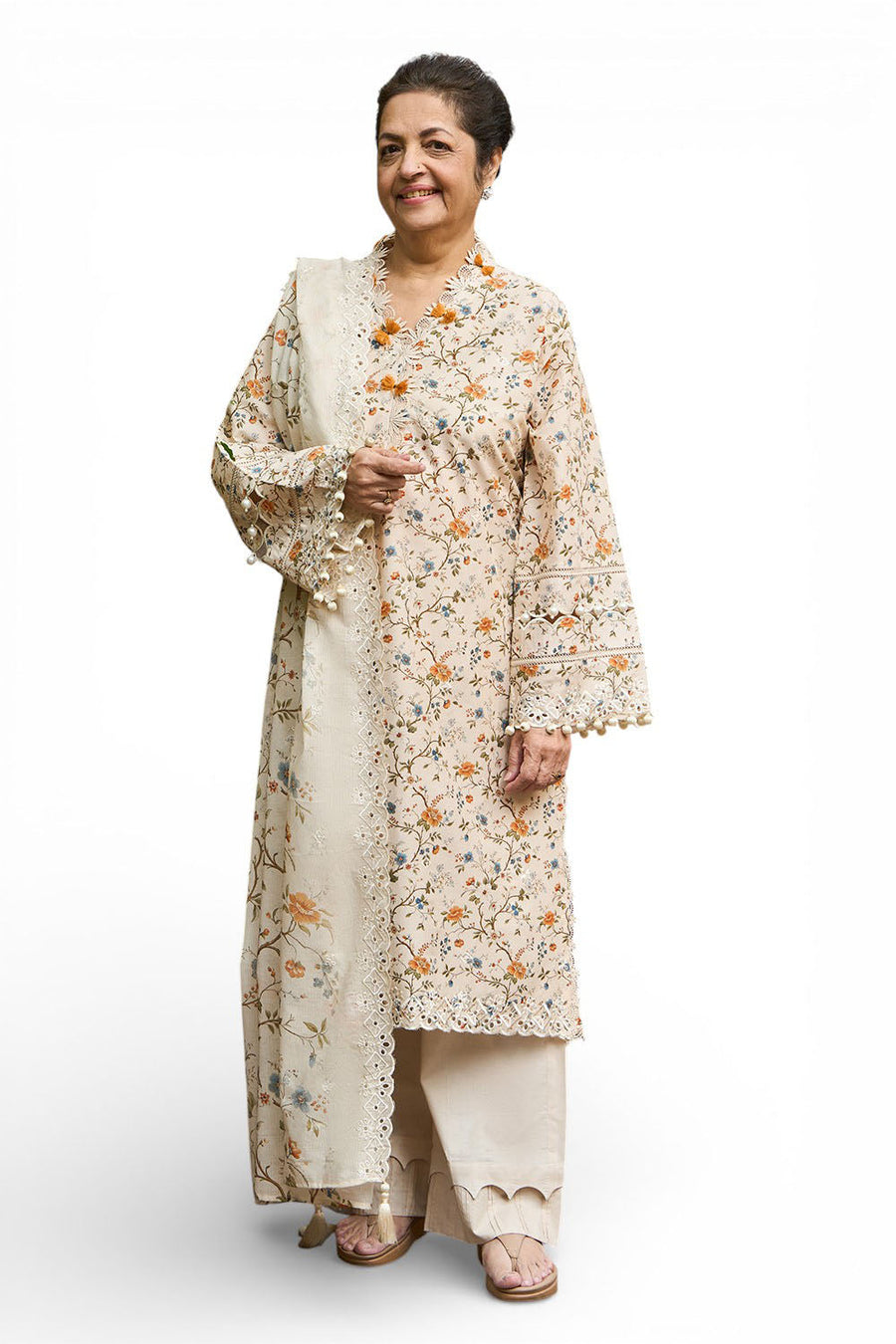 Gul Ahmed Tribute to Mothers Embroidered Lawn Unstitched 3Pc Suit DN-62007