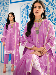 Gul Ahmed Essential Embroidered Lawn Unstitched 3Pc Suit DN-42018
