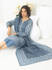 Regalia Salina Dobby Stripe Unstitched Printed Lawn 3Pc Suit DOBBY6-4