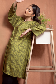 Ittehad Textiles Self Jacquard Unstitched Printed Shirt DP-LNJQ-004