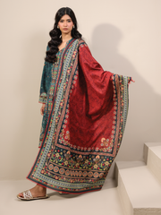 Zeenia Raqs Vol-01 Digital Printed Khaddar Unstitched 3Pc Suit D-01