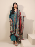 Zeenia Raqs Vol-01 Digital Printed Khaddar Unstitched 3Pc Suit D-01