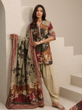 Zeenia Raqs Vol-01 Digital Printed Khaddar Unstitched 3Pc Suit D-09